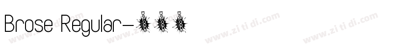 Brose Regular字体转换